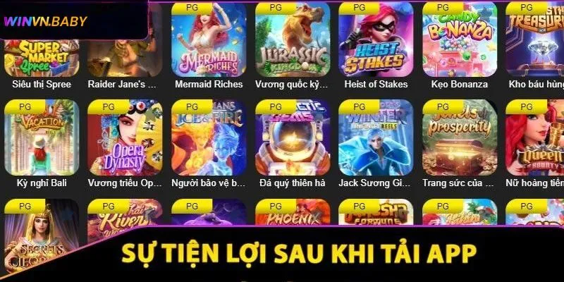 Sự thuận tiện khi tải app Winvn về thiết bị di động