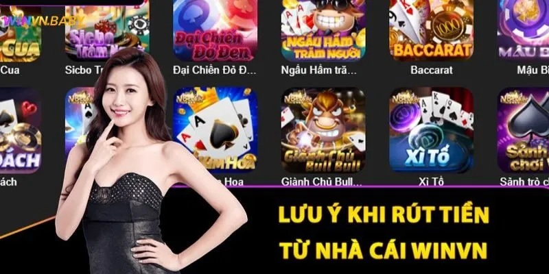 Thành viên cần chú ý một vài vấn đề khi rút thưởng Winvn
